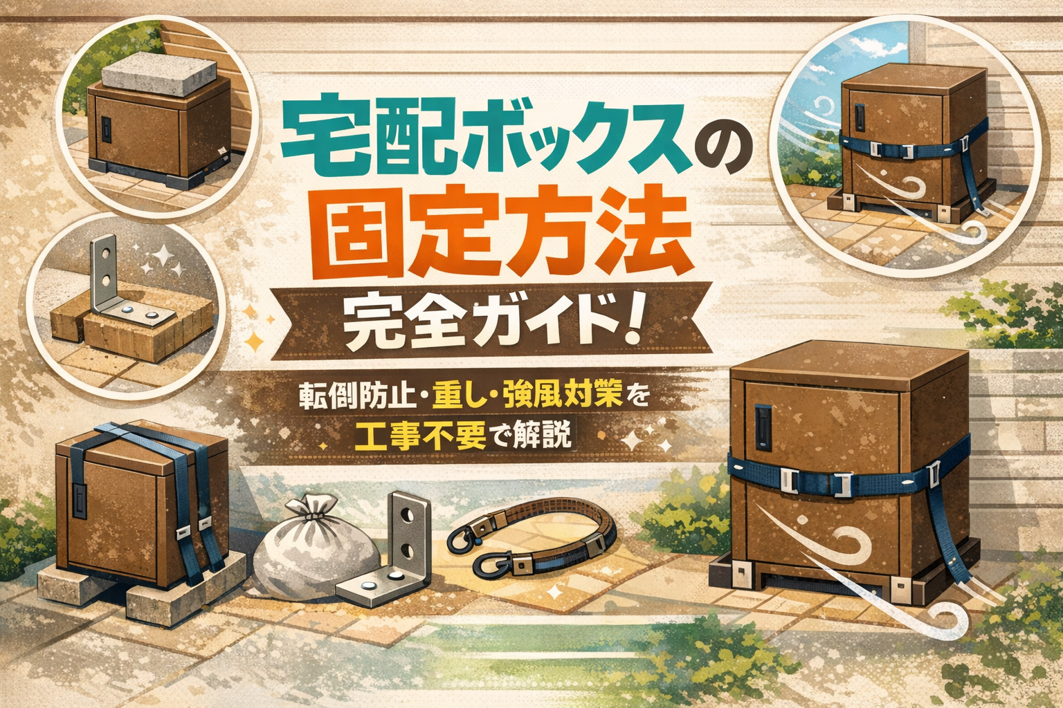 宅配ボックス固定方法